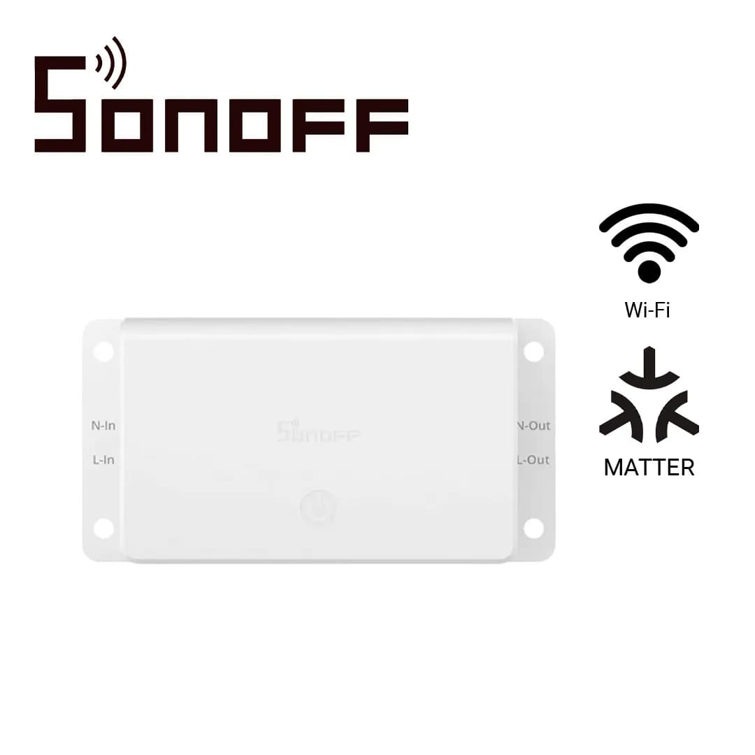 INTERRUPTOR ON/OFF  SONOFF  BASIC-1GS  INALAMBRICO / MATTER / WIFI  PA 4
