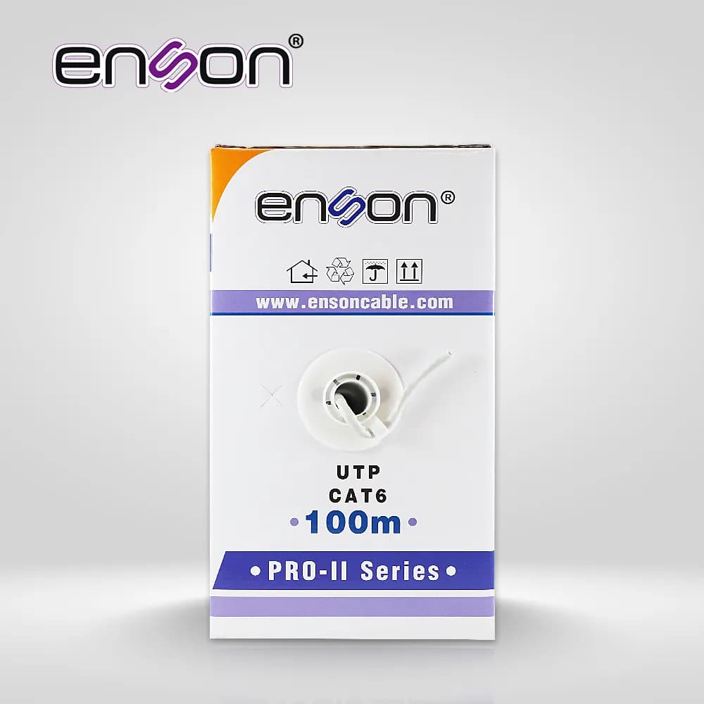 CABLE UTP CAT6 ENSON 12263G100 SERIE PRO-II CALIBE 23 AWG 100% COBRE D 3