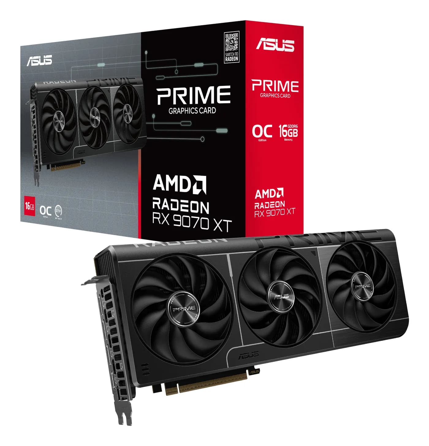 ASUS Prime -RX9070XT-O16G AMD Radeon RX 9070 XT 16 GB GDDR6 13