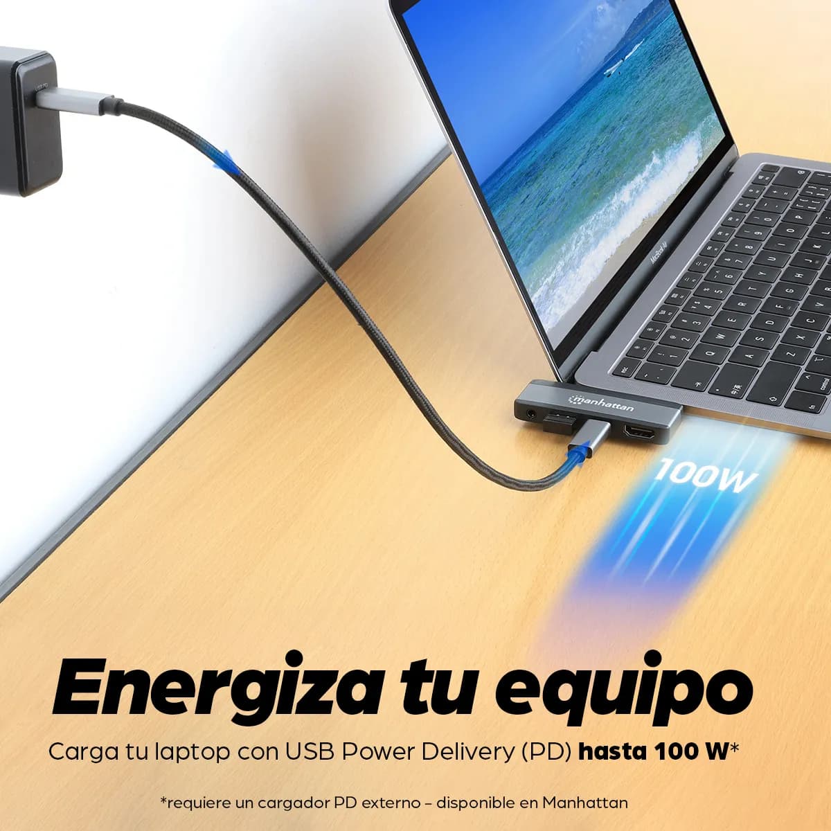 Manhattan 190404 base para laptop o replicador de puertos Alámbrico US 16