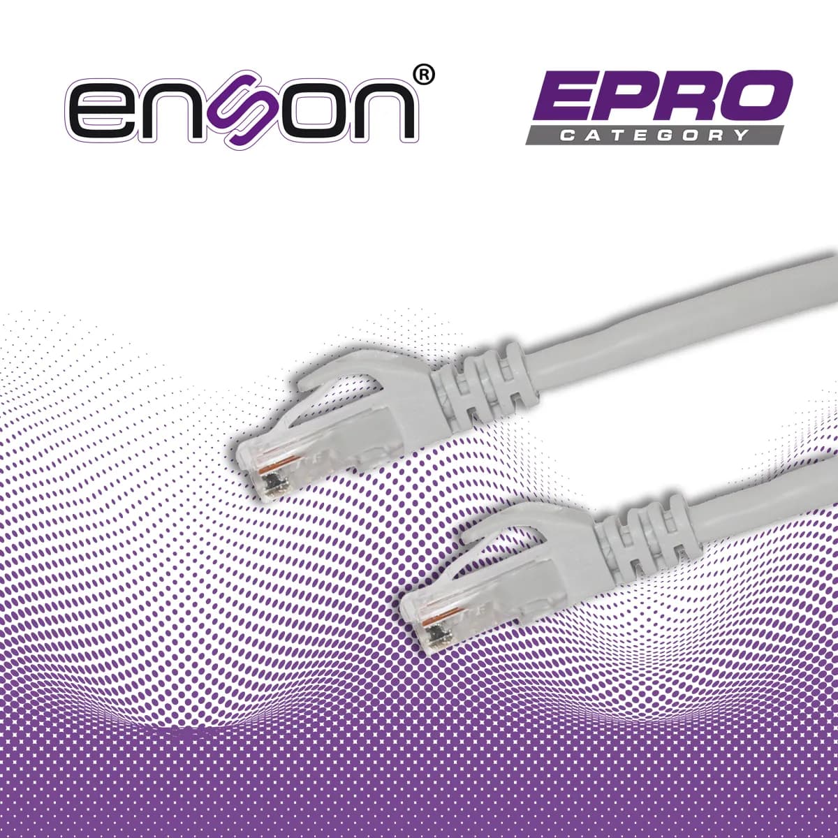 PATCHCORD UTP ENSON P6003G CAT6 30CM GRIS SERIE EPRO 100-II 100 POR CI 5
