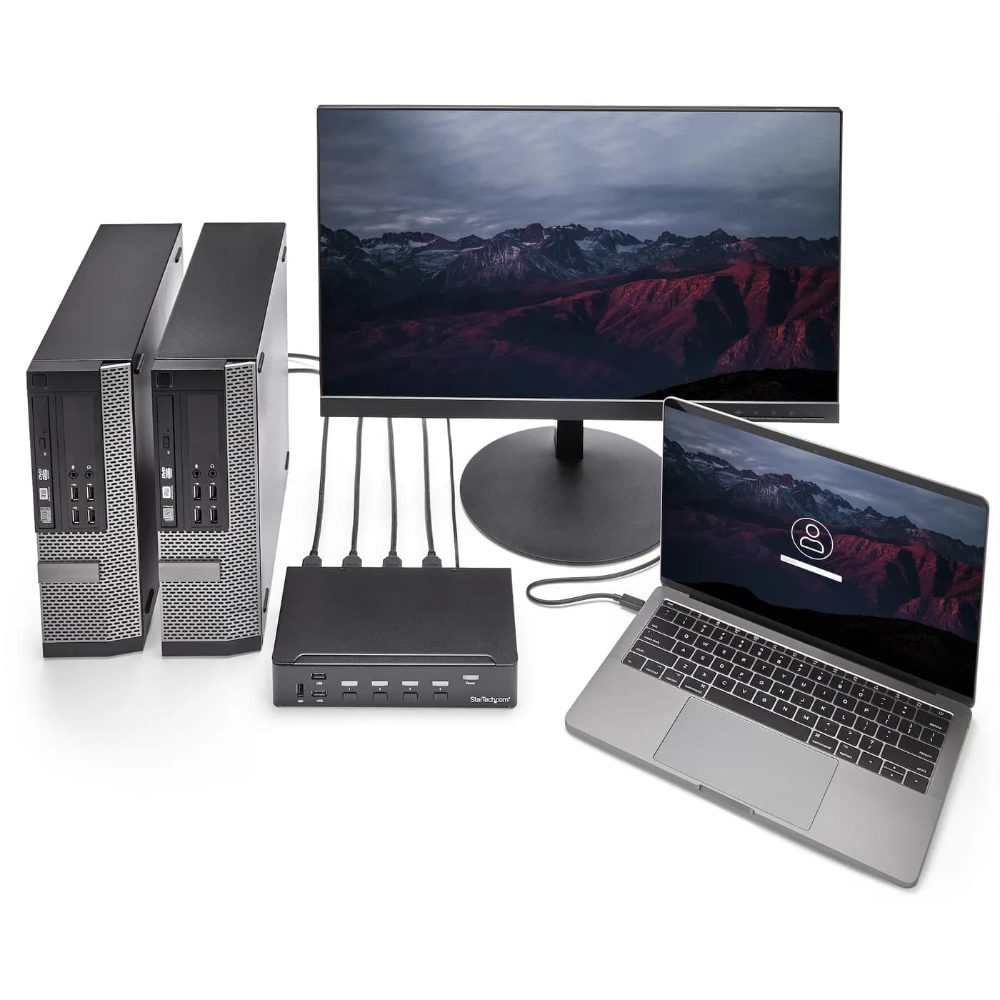 StarTech.com Switch Conmutador KVM de 4 Puertos HDMI 1080p con USB 3.0 2