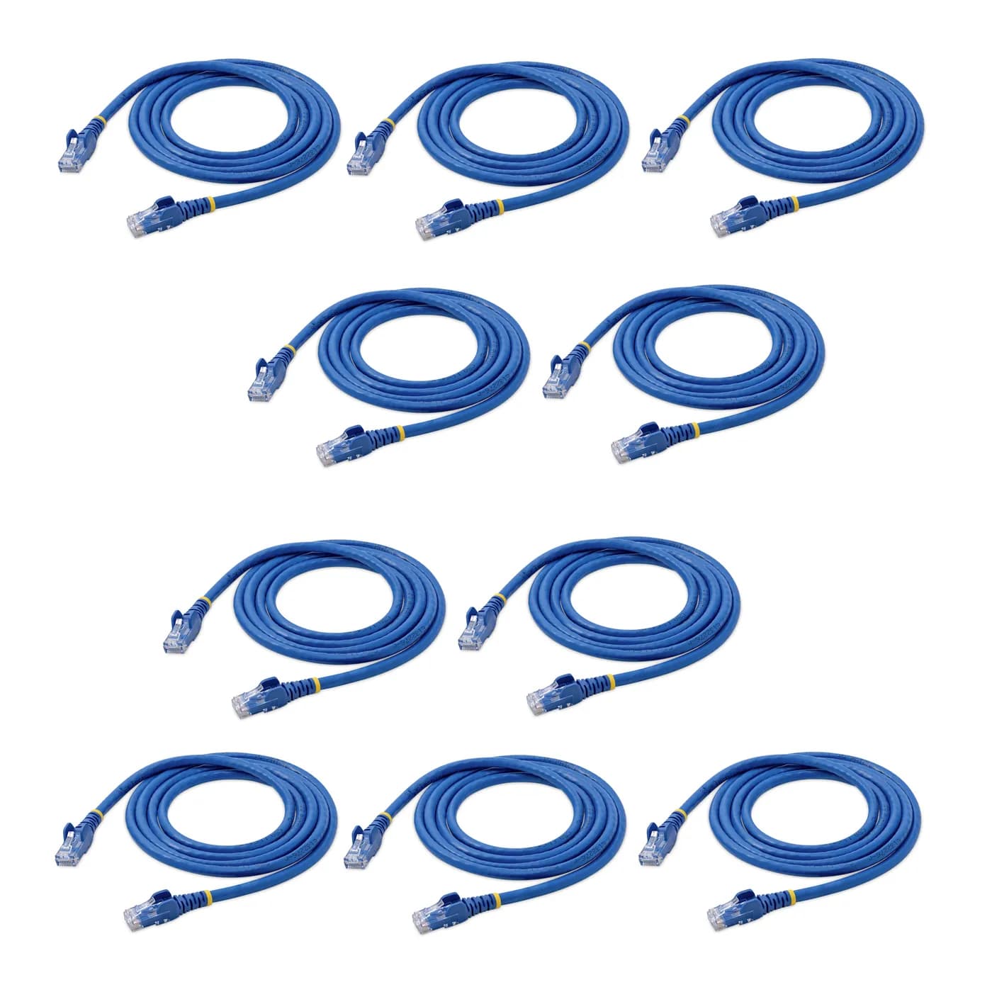 StarTech.com Cable de Red RJ45 Cat6 Azul de 1.5m - Paquete de 10 Unida 5