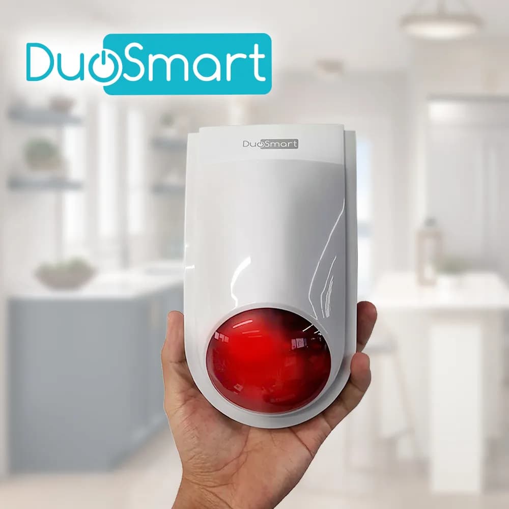 SIRENA INTELIGENTE WIFI 2.4 DUOSMART B20 STANDALONE MONITOREO EN APP D 3