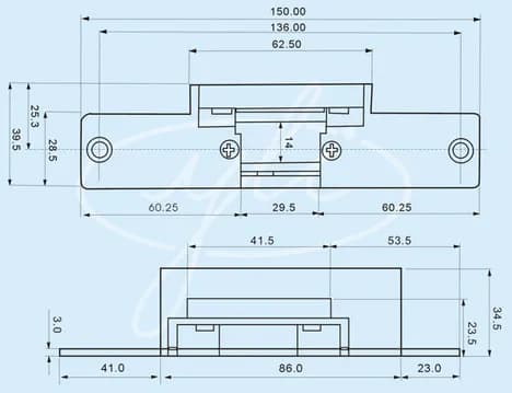 YLI YS130NO - Cerradura Eléctrica para Control de Acceso / Función NO  2