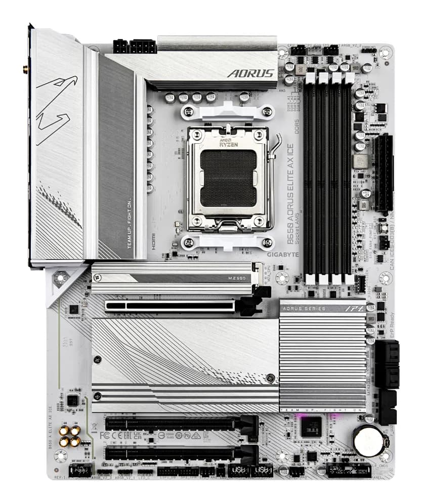 GIGABYTE B650 AORUS ELITE AX ICE placa base AMD B650 Enchufe AM5 ATX 3
