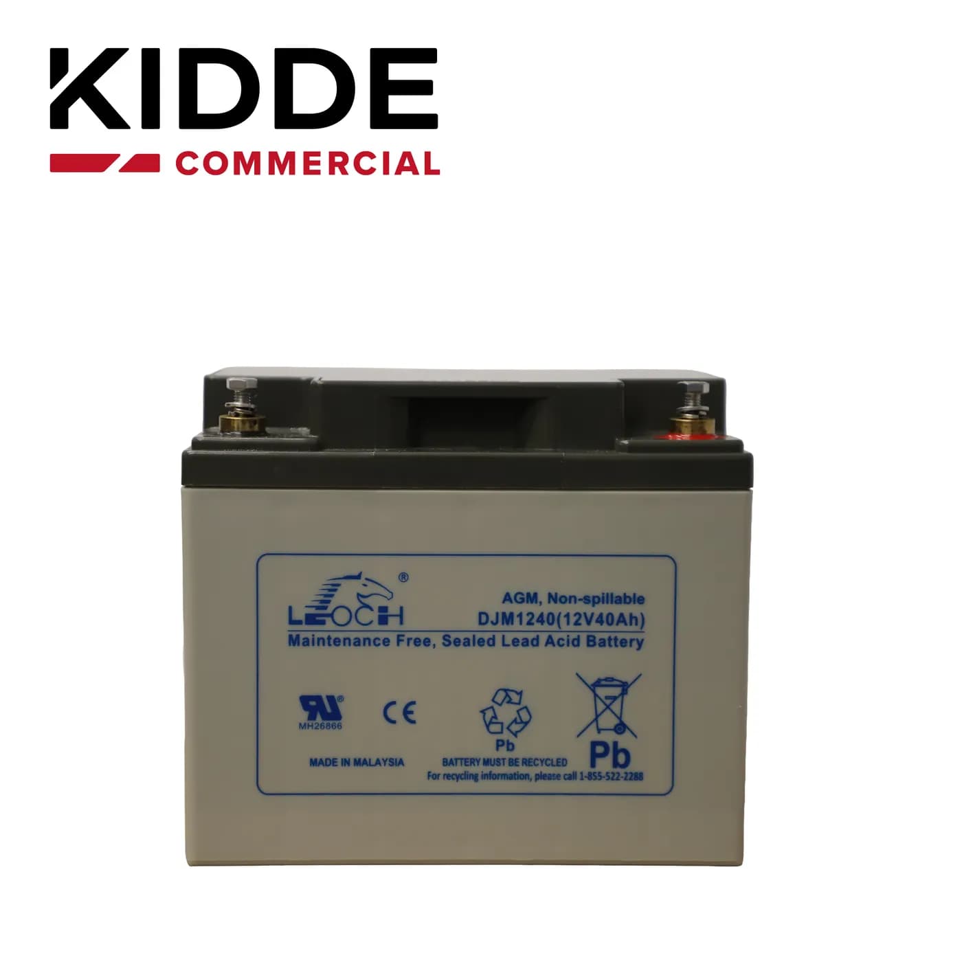 BATERIA DE RESPALDO 12V40A DE ALTA DENSIDAD ENERGETICA Y BAJO MANTENIM 2