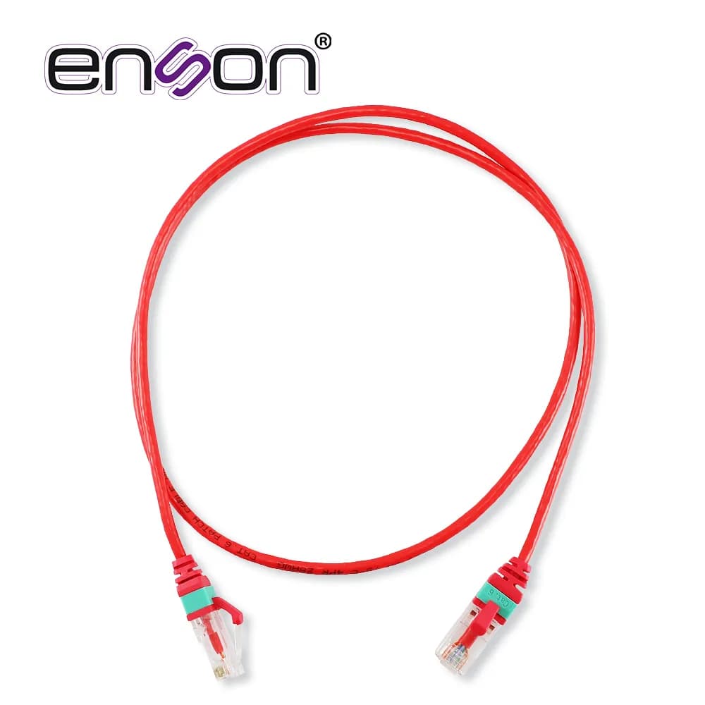 PATCHCORD RJ45 ENSON EPRO-6PC90-RD DE 90CM CAT6 COLOR ROJO ULTRADELGAD 3