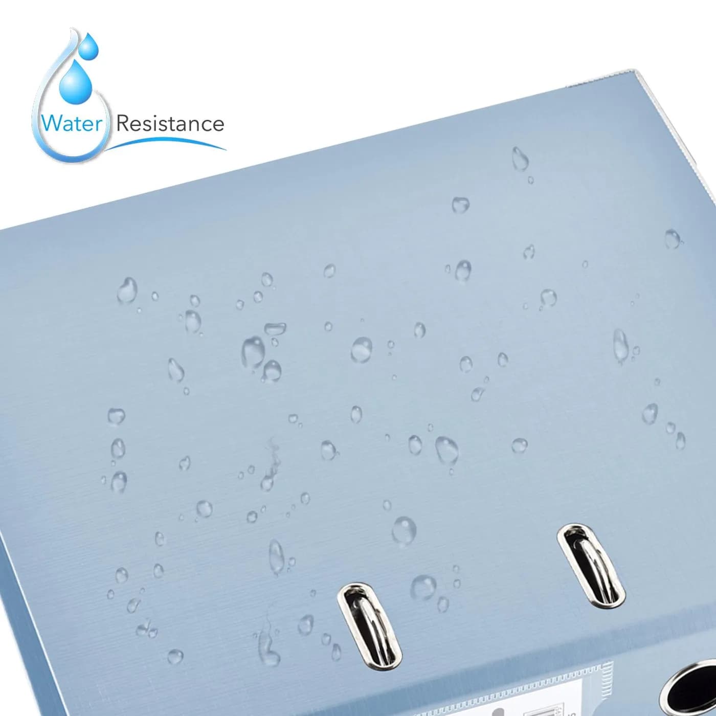 TECHMAKRO CARPETA 3 IN PARA ARCHIVO DE CARTON FORRADO DE PVC, AZUL LIG 5