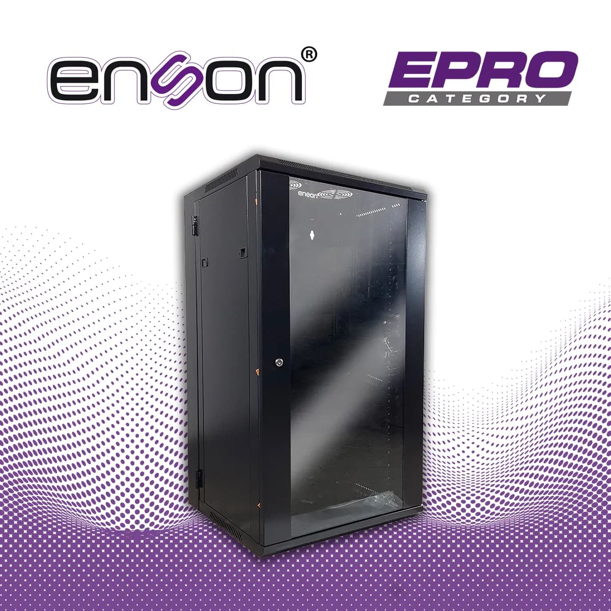 GABINETE DE PISO/PARED ENSON ENS-RKGU22PRO 22U PUERTA FRONTAL DE CRIST 5