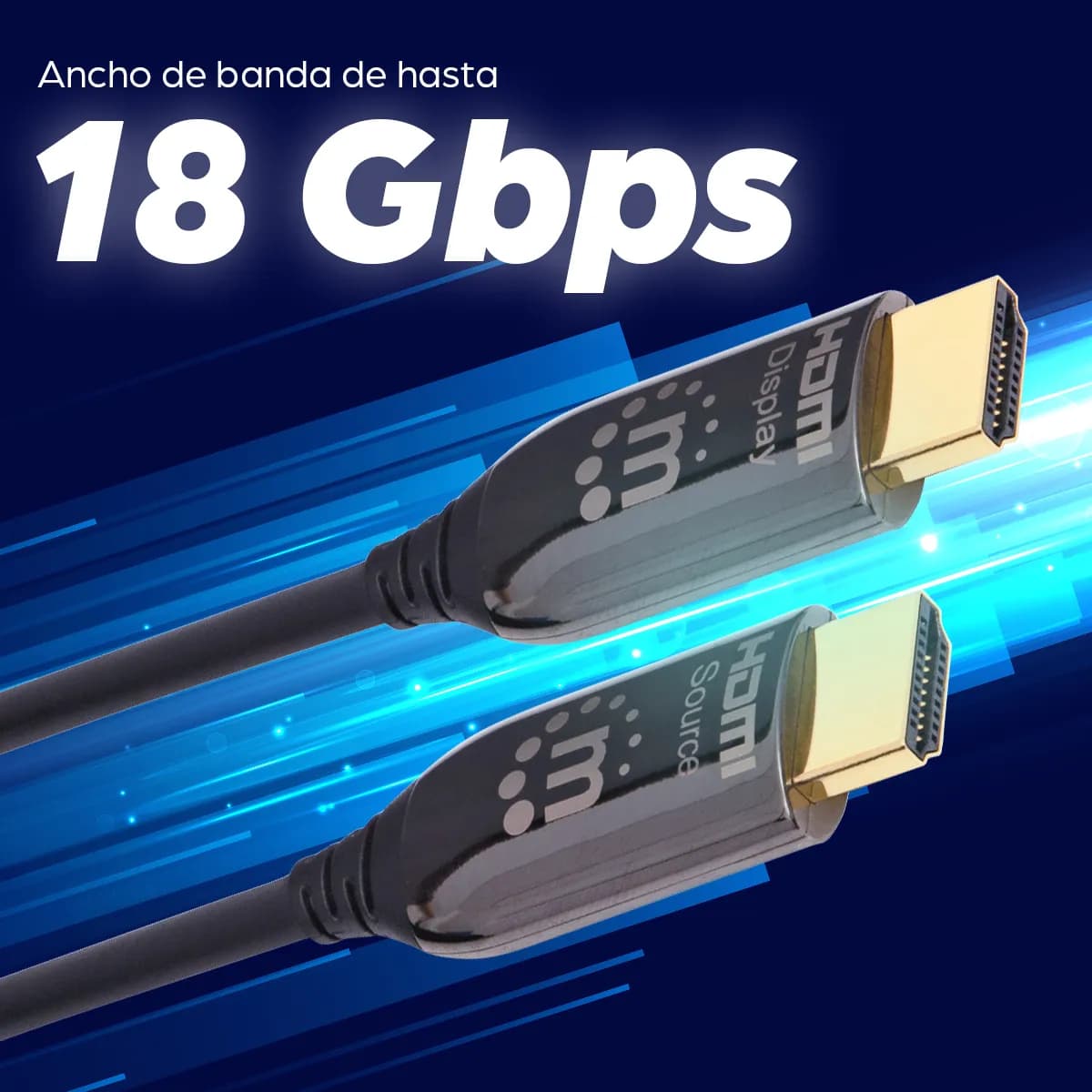 Manhattan Cable HDMI Óptico Activo con Clasificación Plénum 8