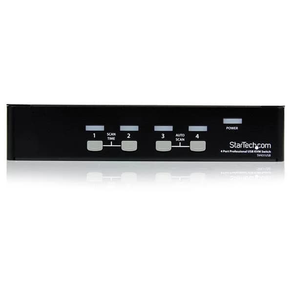 StarTech.com Switch KVM de 4 Puertos con USB - 1 Usuario Local - 1U 2