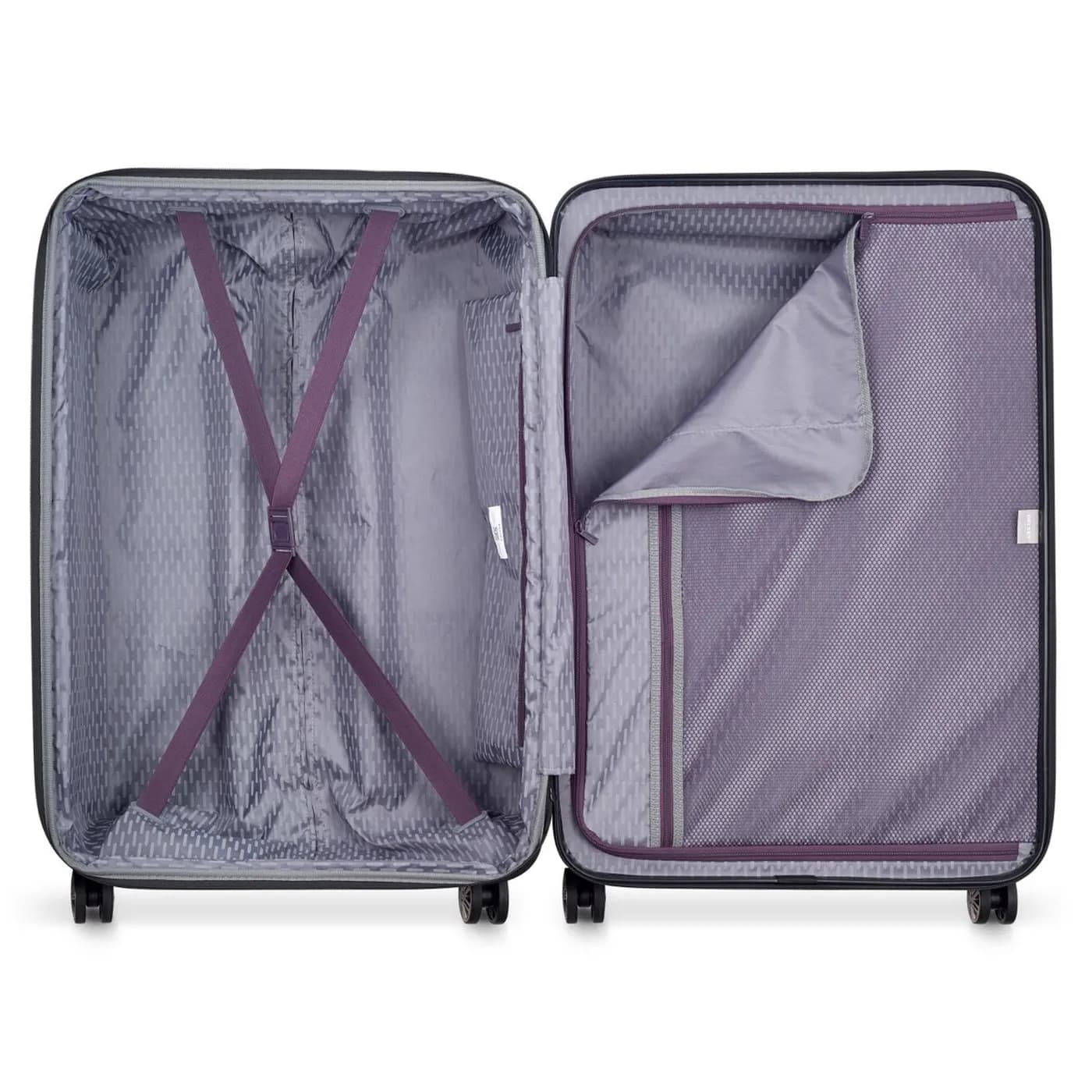 DELSEY MALETA AIR ARMOUR RIGIDA 28 PULG. MORADA 4
