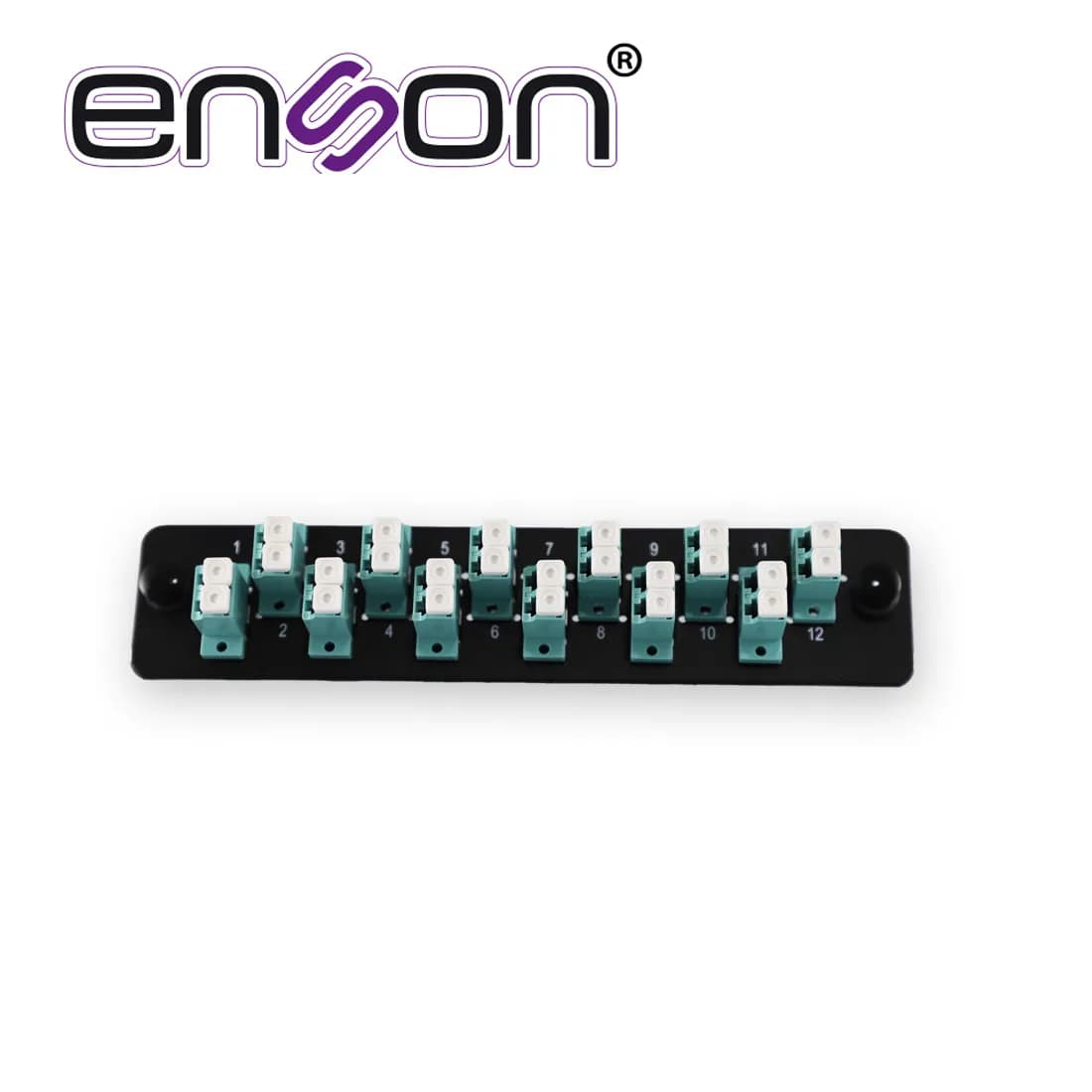 MINI PANEL DE FIBRA OPTICA ENSON ENS-PA12LCMM 12 CONECTORES LC TIPO MU 2