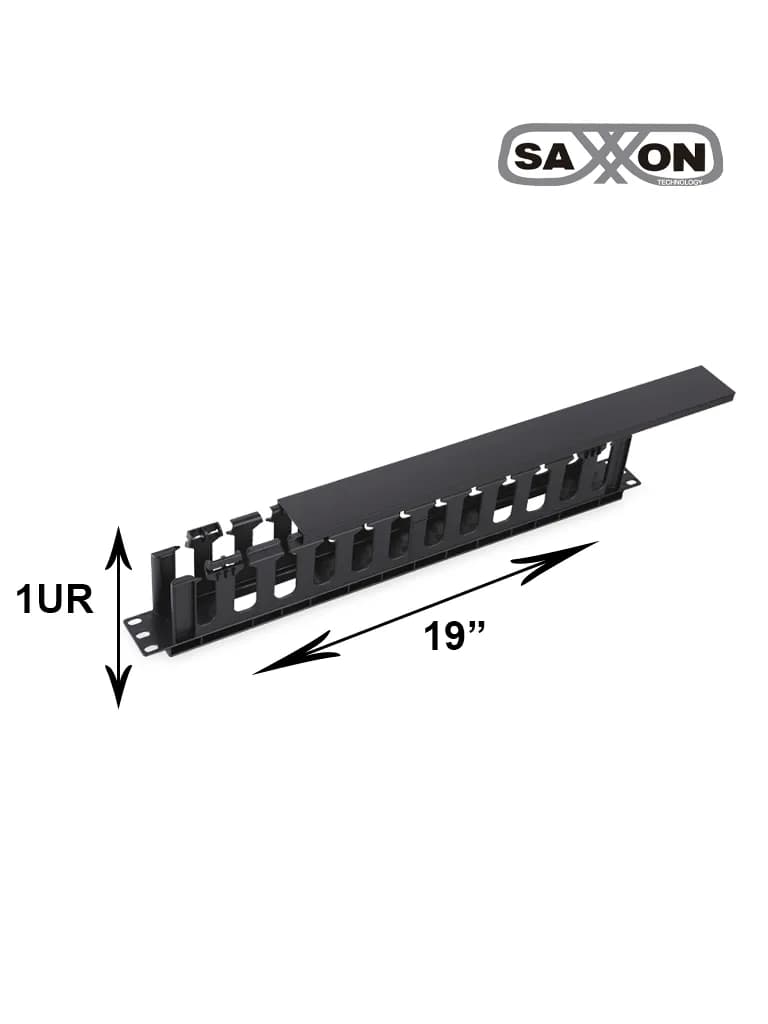SAXXON J6068 - Organizador de cable horizontal para rack / Un lado / P 2
