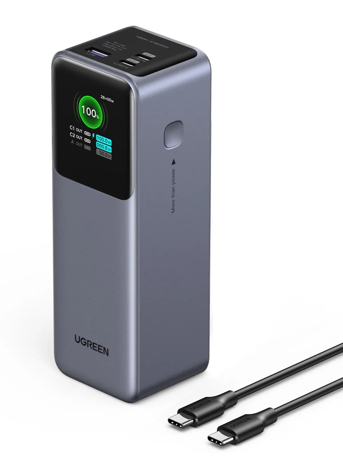 Ugreen 25000mAh 200W Fast Charging Powerbank Gris 2