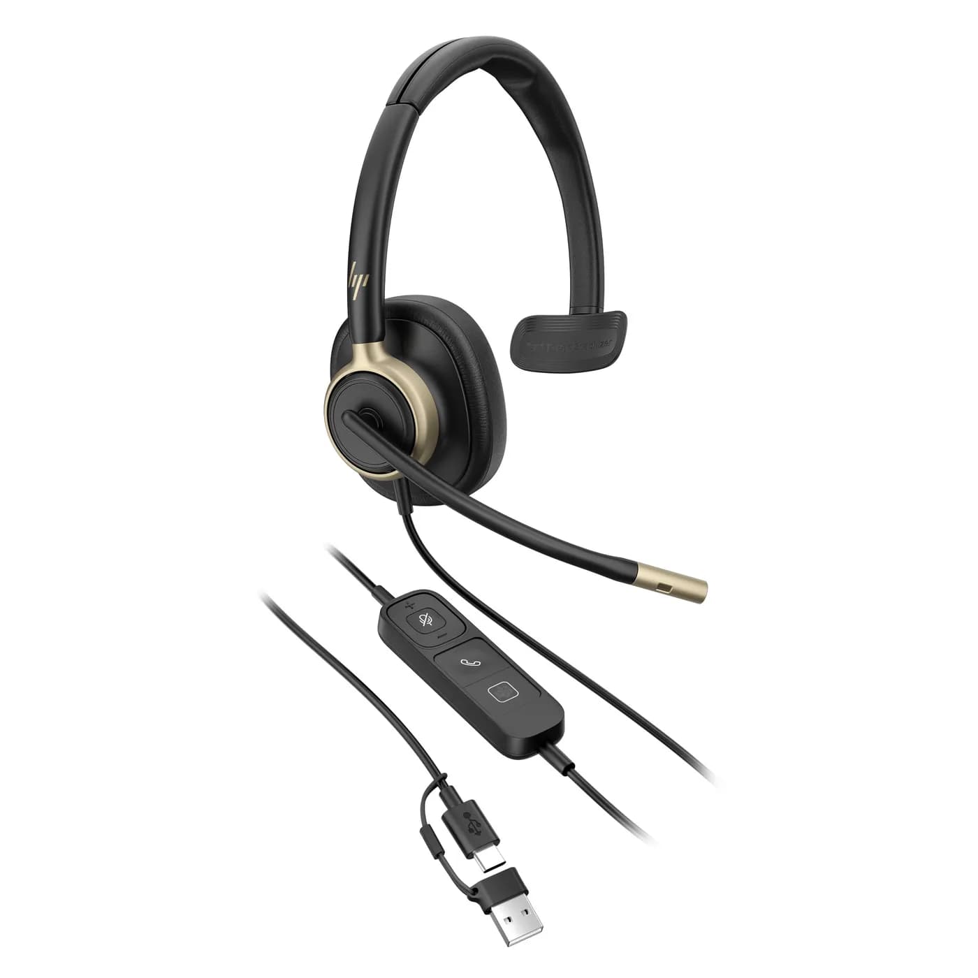 HP Poly Poly Mission 815 Monaural USB Wired H Auriculares Alámbrico Di 3