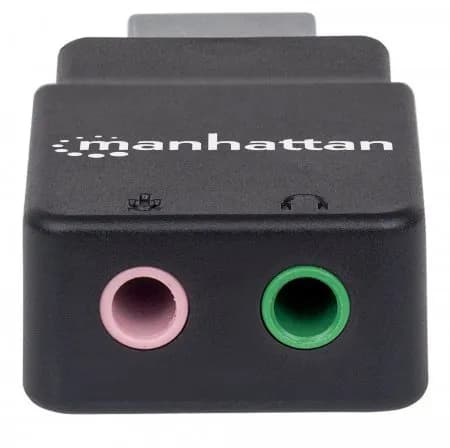 Manhattan Adaptador de Sonido Estéreo USB de Alta Velocidad 3