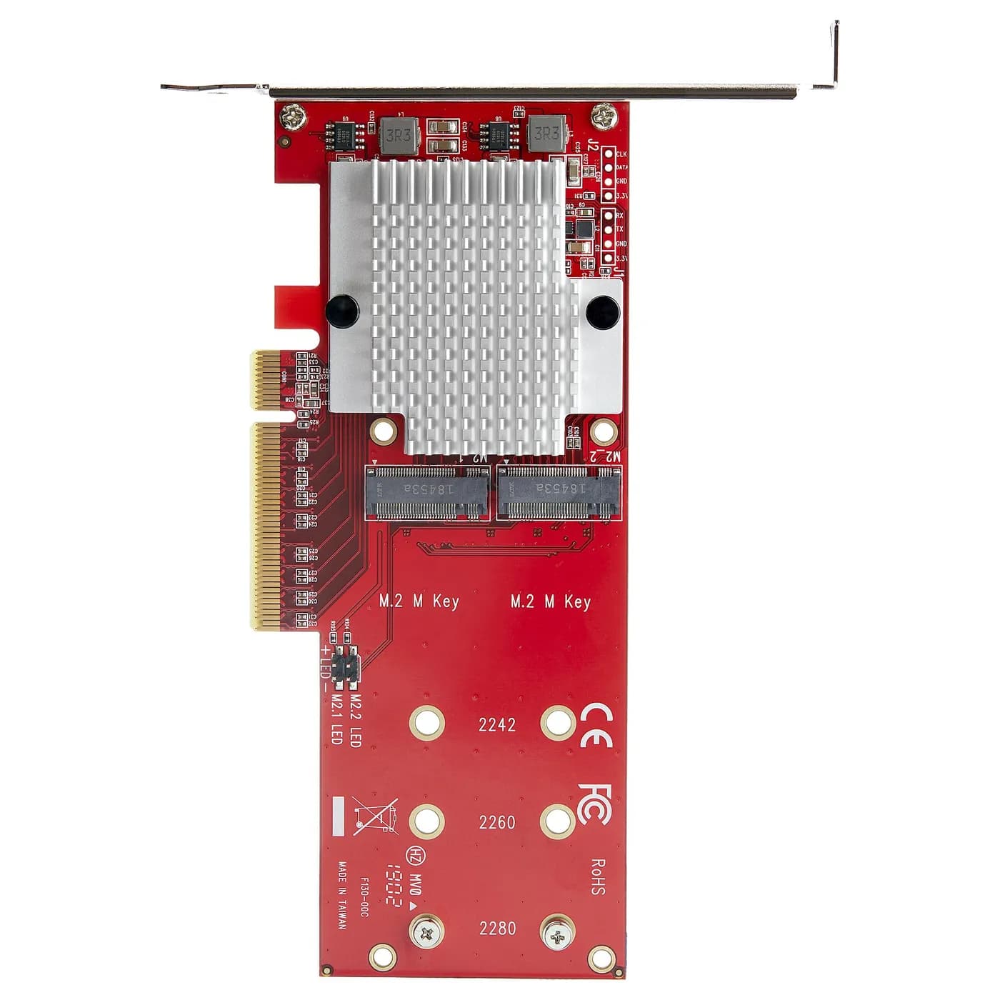StarTech.com Tarjeta Adaptadora para 2 SSD M.2 PCIe SSD - Dos SSDs NVM 5