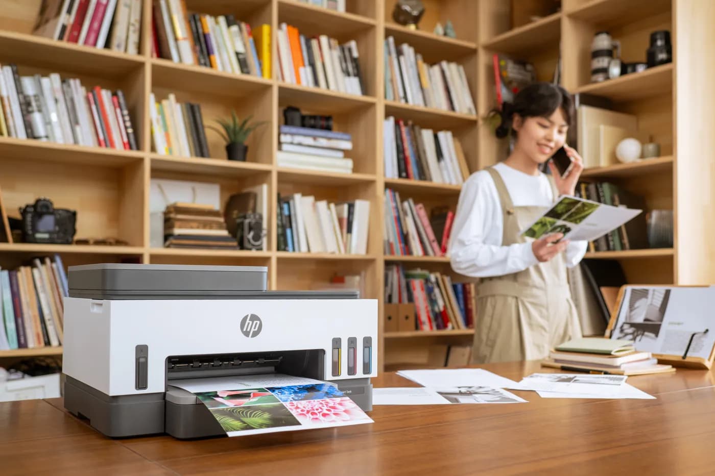 HP Smart Tank 750 Conexiones inalámbricas All-in-One Color Impresora,  5