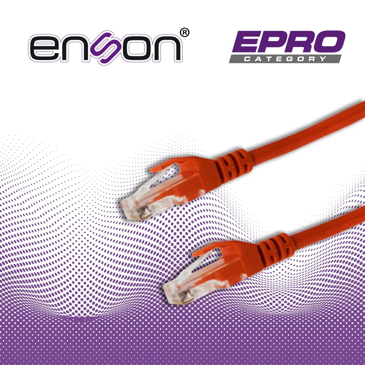 PATCHCORD UTP ENSON P6006O CAT6 60CM NARANJA SERIE EPRO 100-II 100 POR 5