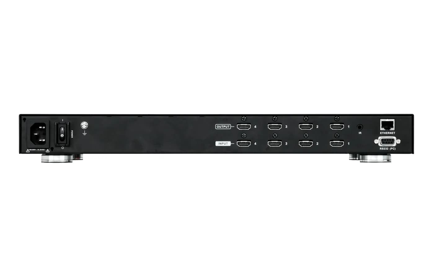 Matriz HDMI / 4x4 / Escalador Integrado / Videowall 8 Perfiles / Seaml 3