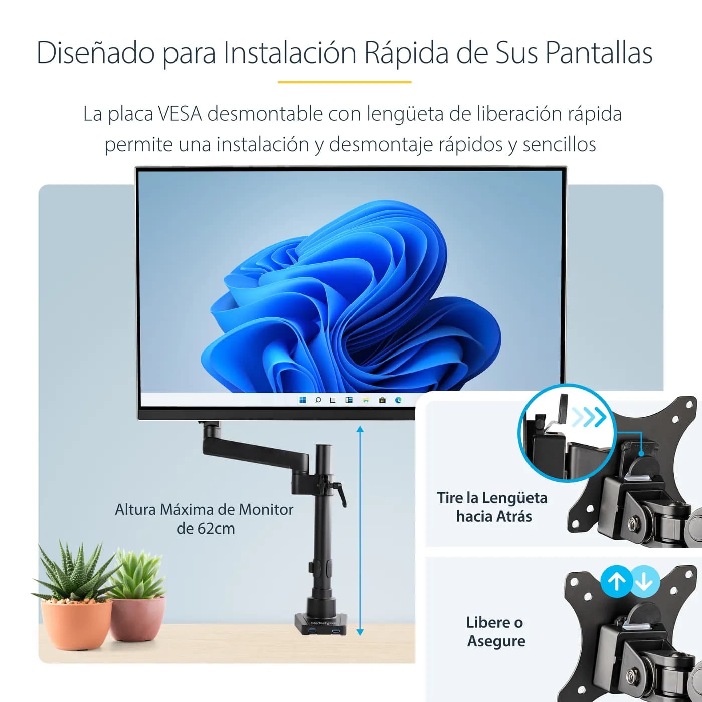 StarTech.com Soporte de Escritorio con Brazo Articulado para Monitor - 16