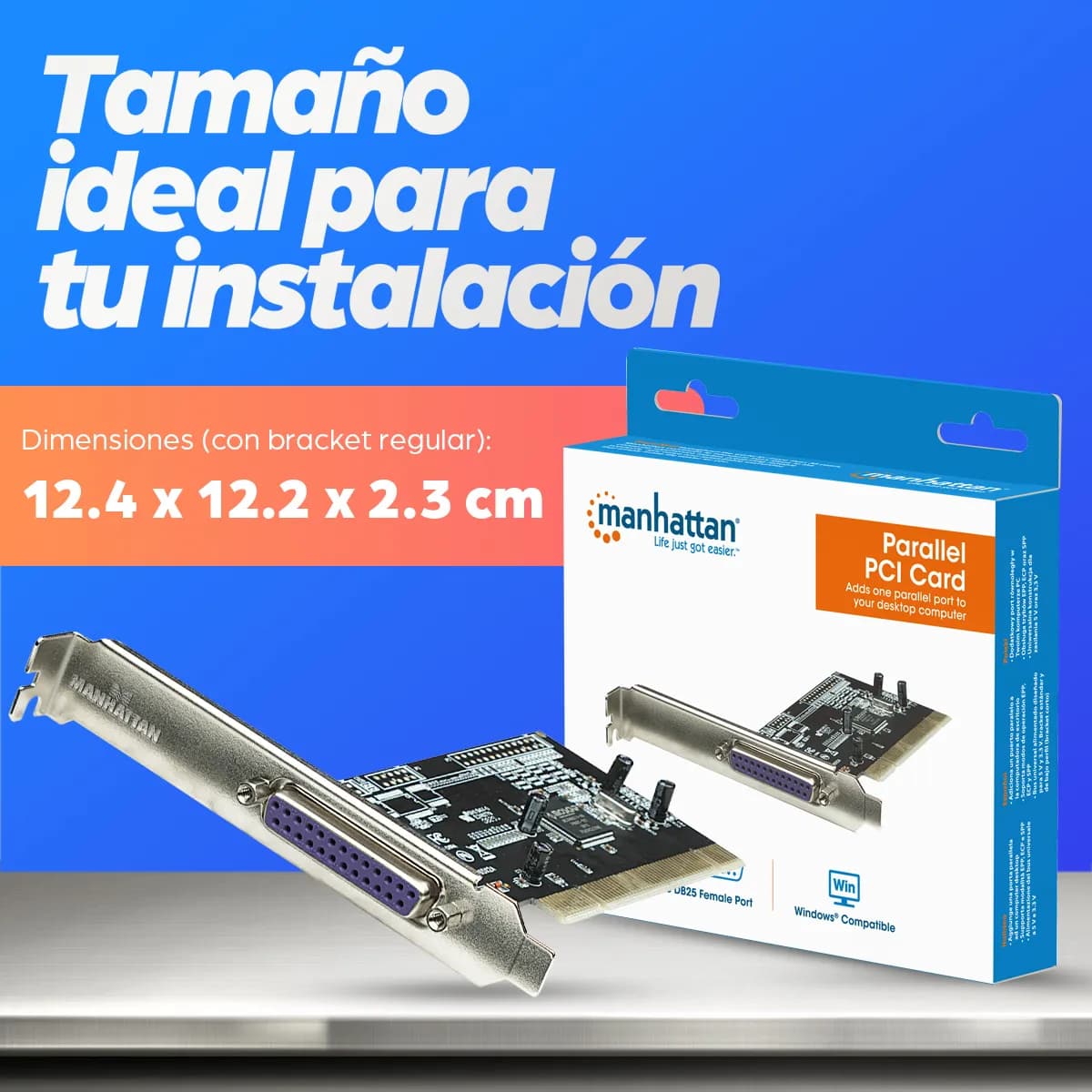 Manhattan Tarjeta PCI con puerto Paralelo 6