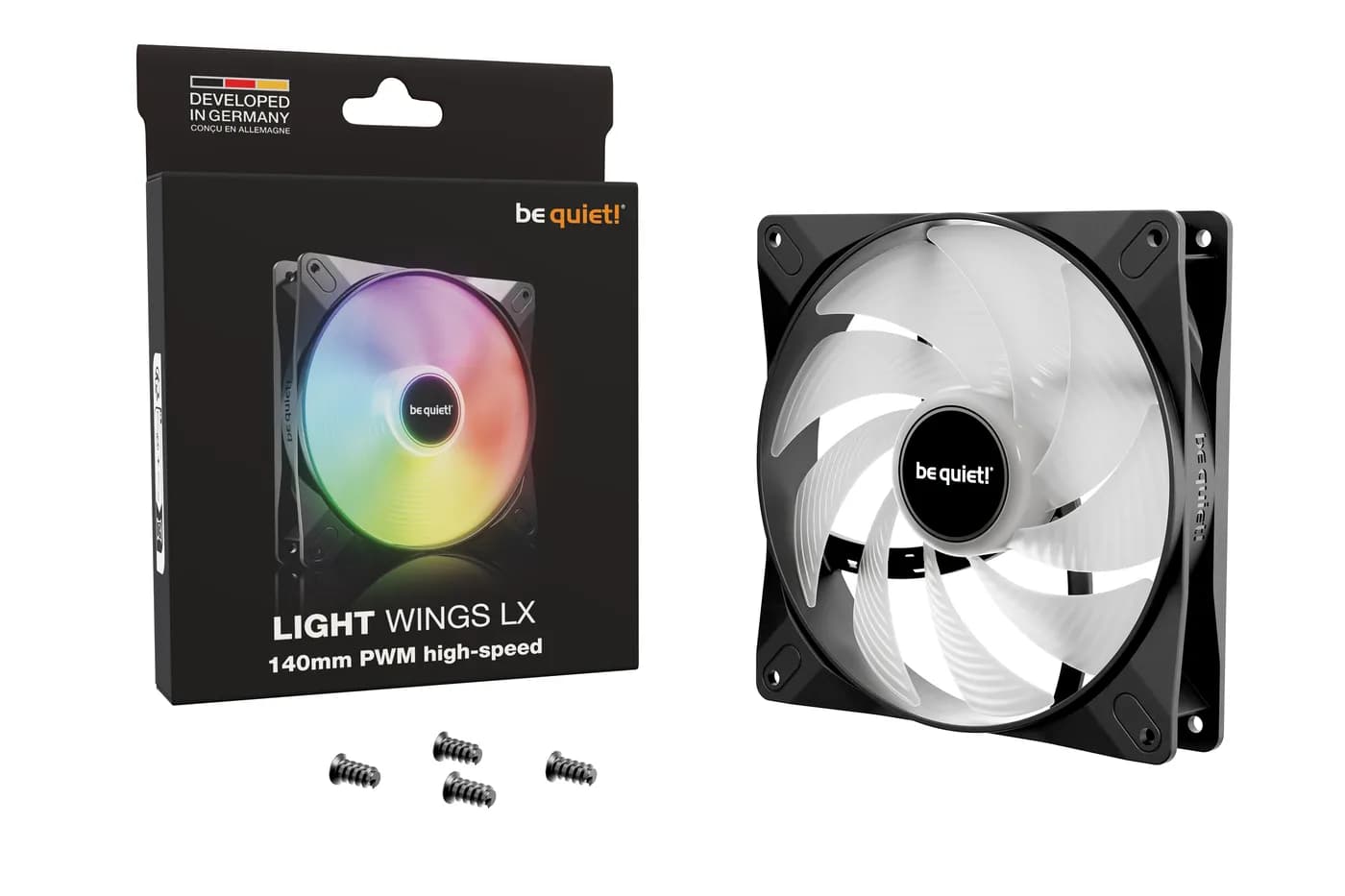be quiet! LIGHT WINGS LX 140mm PWM high-speed Gabinete de la computado 5