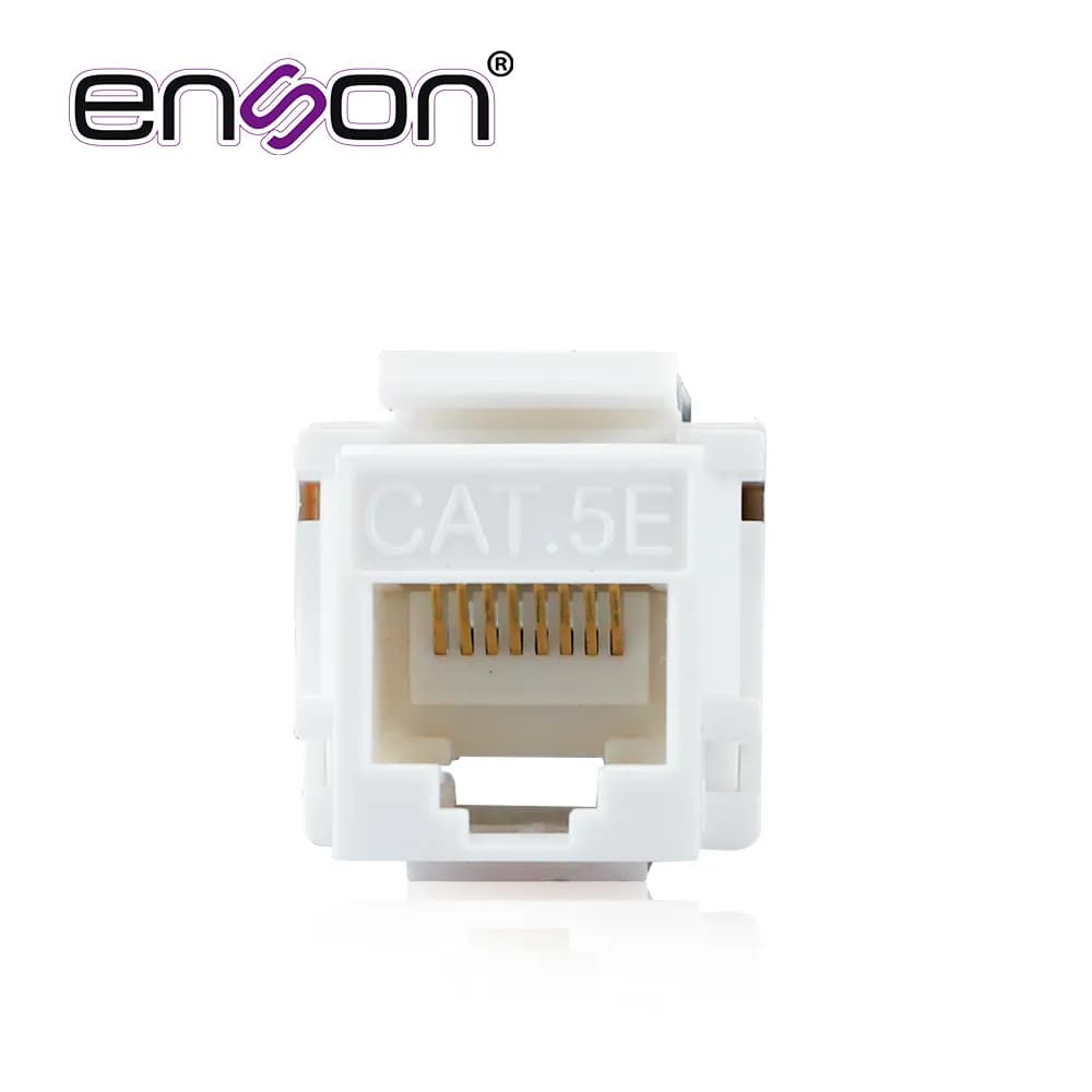 CONECTOR JACK ENSON ENS-JTL5WH CAT5E COLOR BLANCO A 90 GRADOS PONCHADO 2