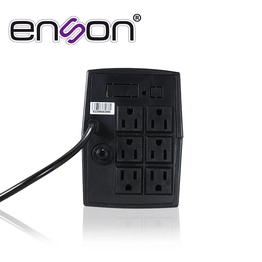NO BREAK UPS TIPO TORRE ENSON ENS-EA260 600VA/360W 6 CONTACTOS CON BAT 4