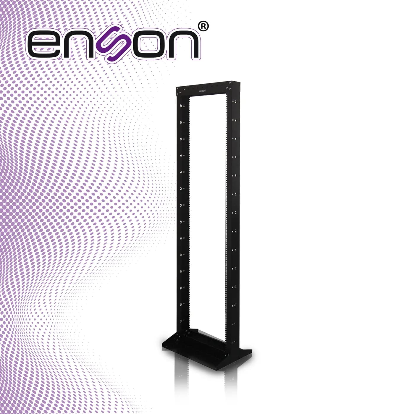 RACK VERTICAL ENSON ENS-RACK244 DE 42UR DOS POSTES EMPOTRABLE IDEAL PA 7