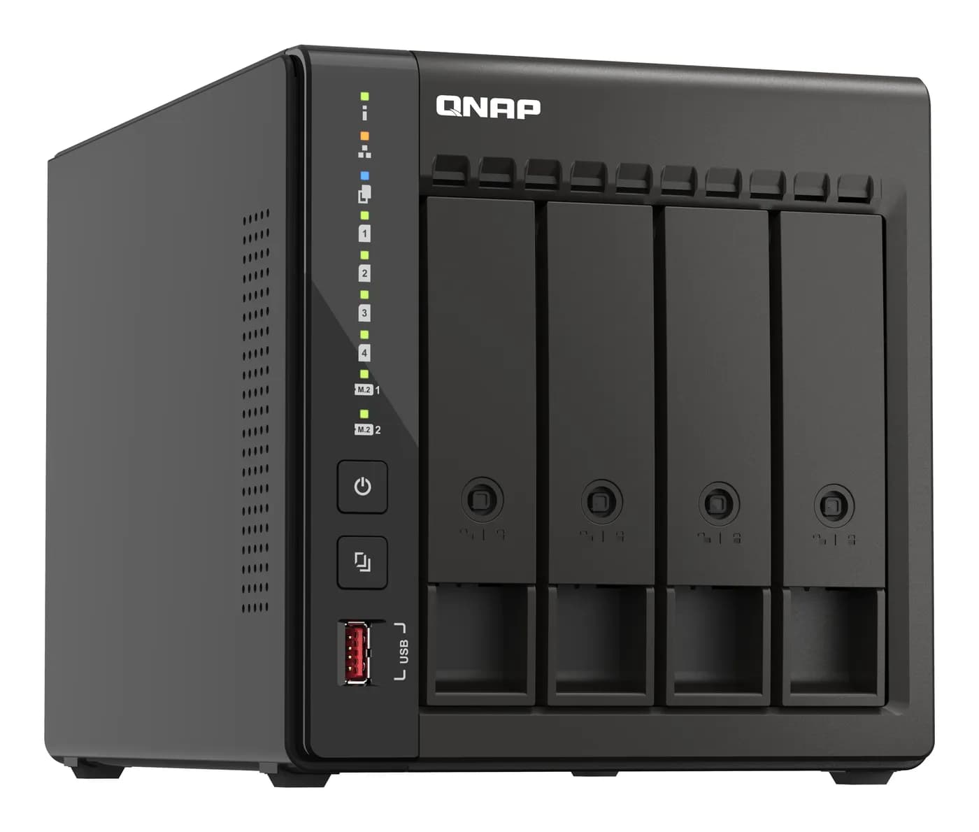 QNAP TS-453E NAS Tower Intel® Celeron® J6412 8 GB 0 TB QNAP QTS Negro 3