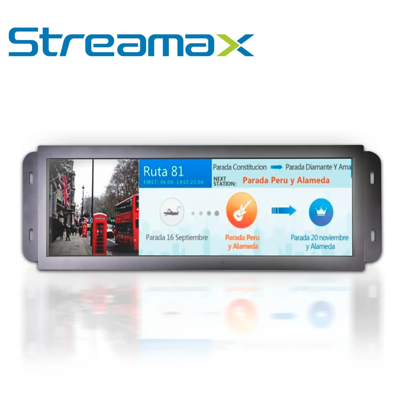 DISPLAY DE PASAJEROS PARA SOLUCION EN AUTOBUS STREAMAX ML16MAX-286 / 2 4