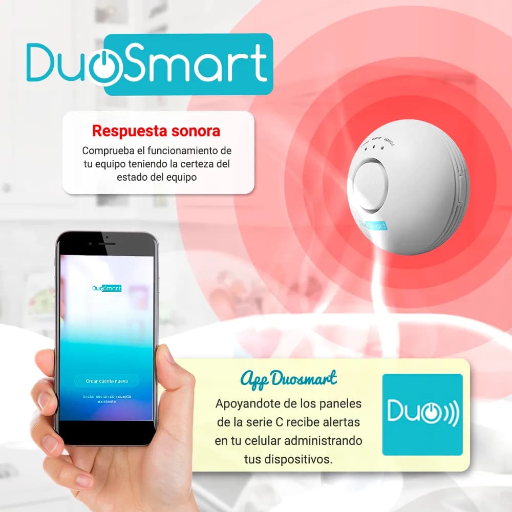 DETECTOR DE GAS RF SERIE C DUOSMART CGD1 **COMPATIBLE CON PANELES B20  3