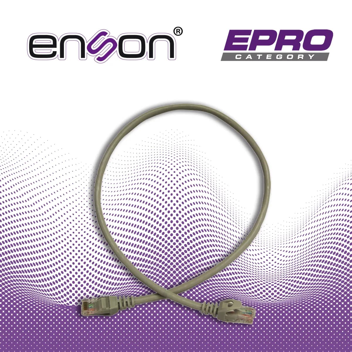 PATCHCORD UTP ENSON P6006G CAT6 60CM GRIS SERIE EPRO 100-II 100 POR CI 4