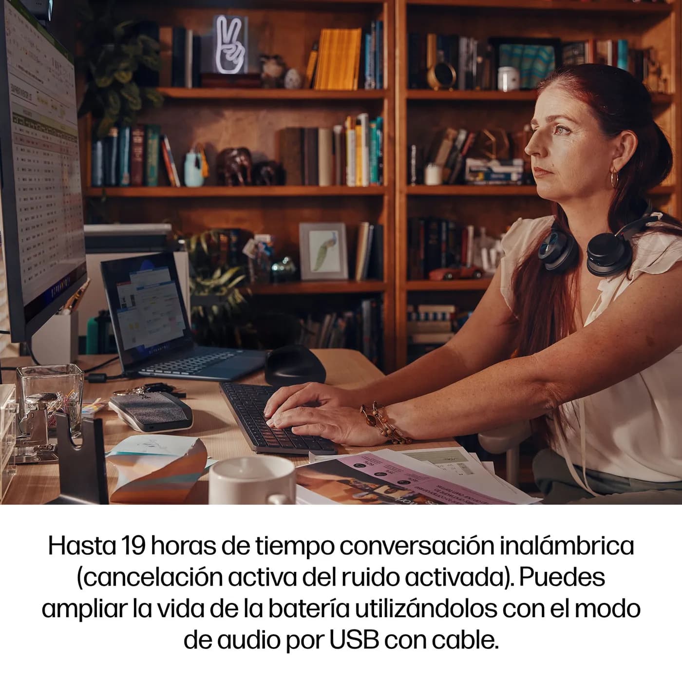 HP Poly Auriculares USB-C-C Poly Voyager Focus 2 con certificación par 5