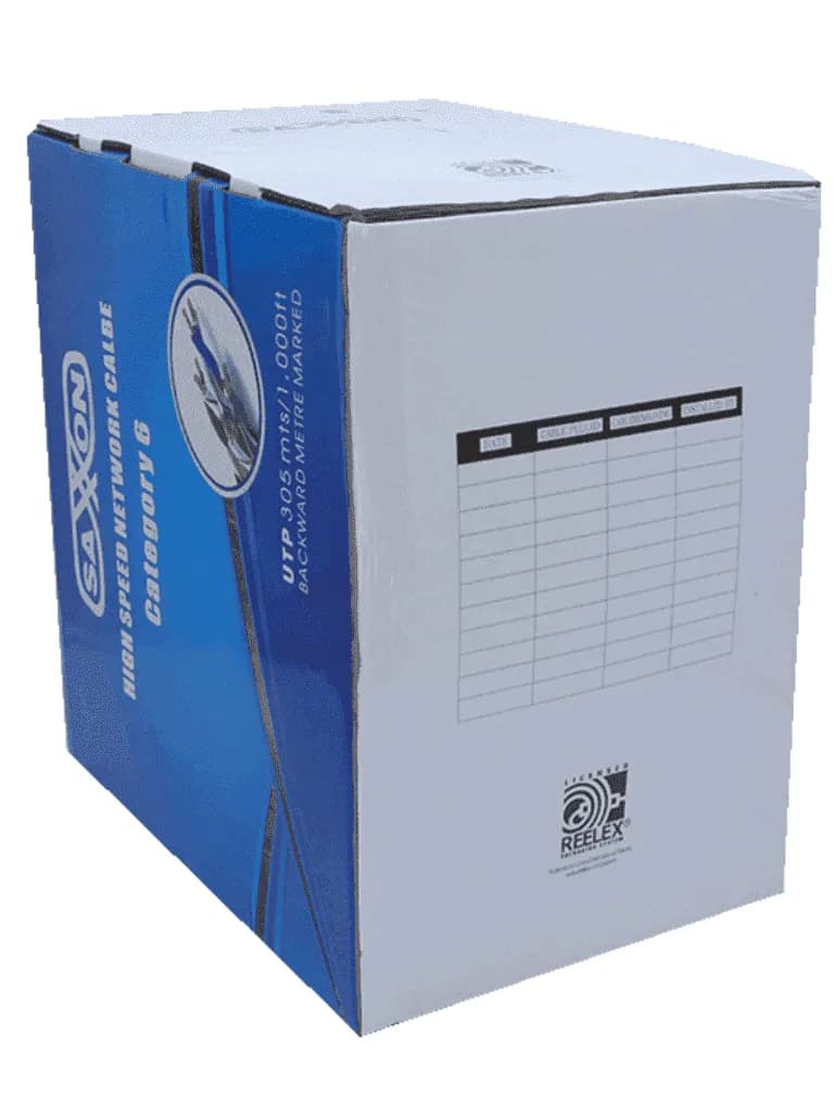 SAXXON OUTP6COP305BC - Bobina de cable UTP Cat6 100% cobre, 305 metros 4