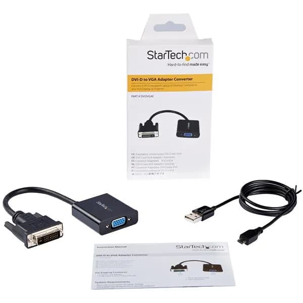 StarTech.com Adaptador Convertidor Activo de Video DVI-D a VGA - Cable 2