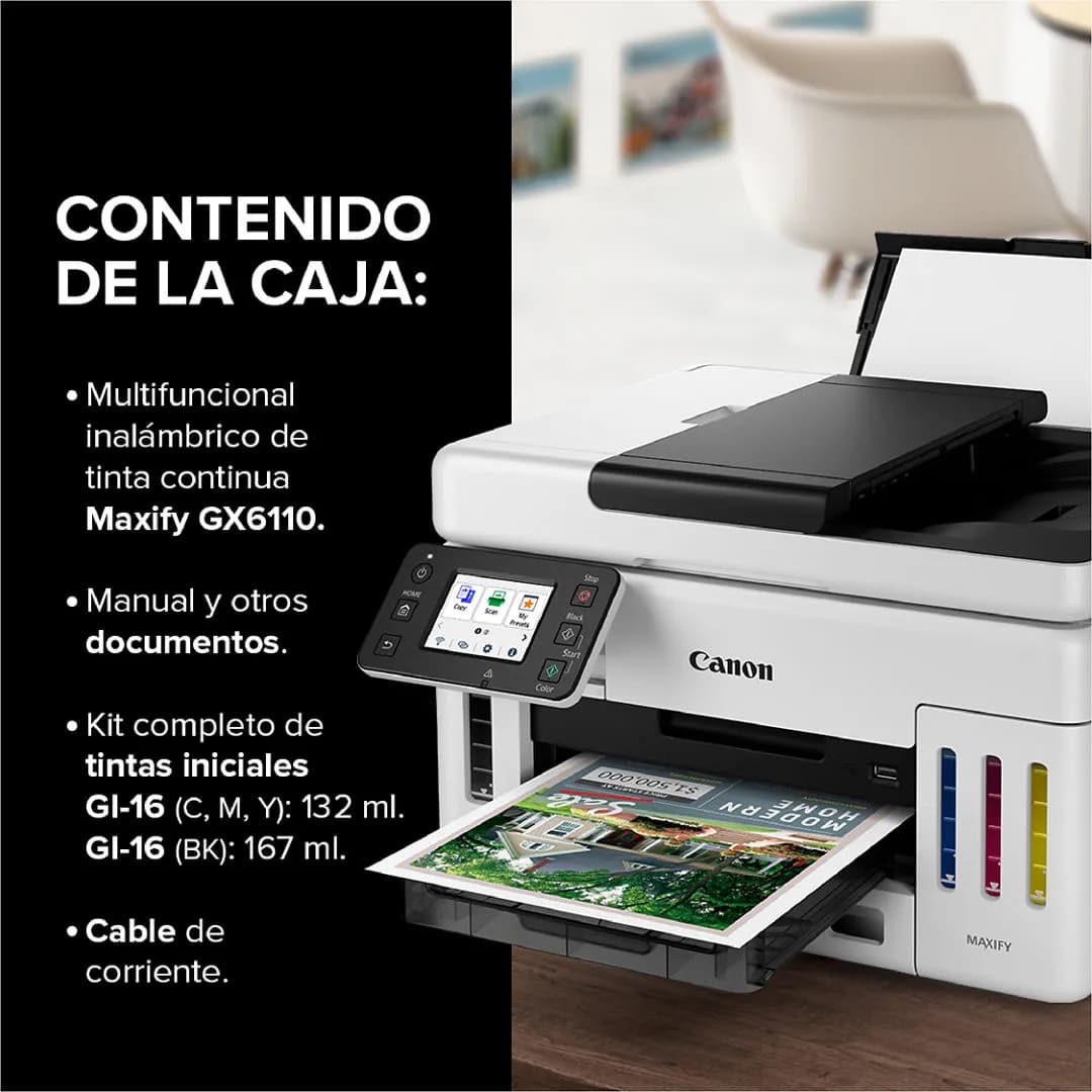 Canon MAXIFY GX6110 Inyección de tinta A4 600 x 1200 DPI 24 ppm Wifi 9