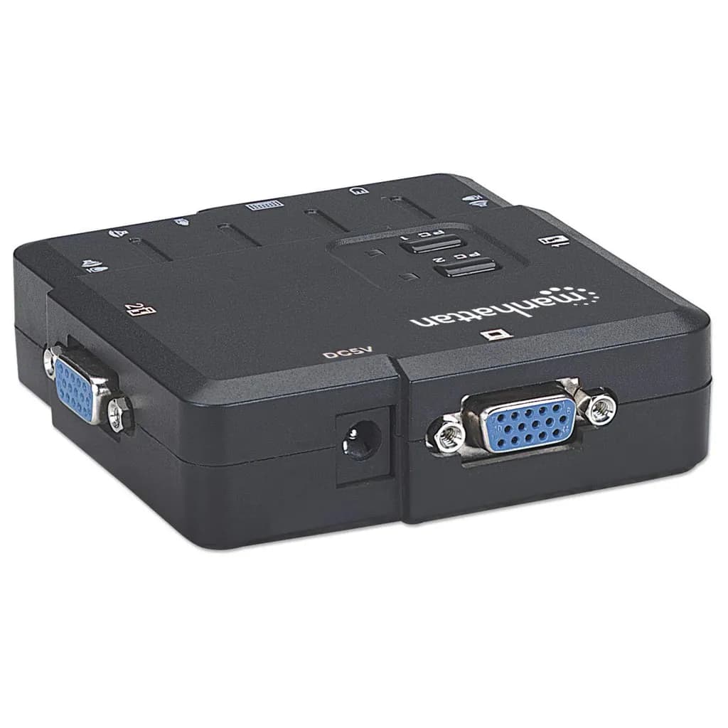 Manhattan Switch KVM Compacto de 2 Puertos 5