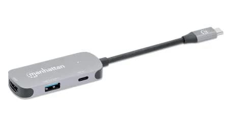 Manhattan Docking Station USB-C a HDMI, 3 en 1 con suministro de energ 6