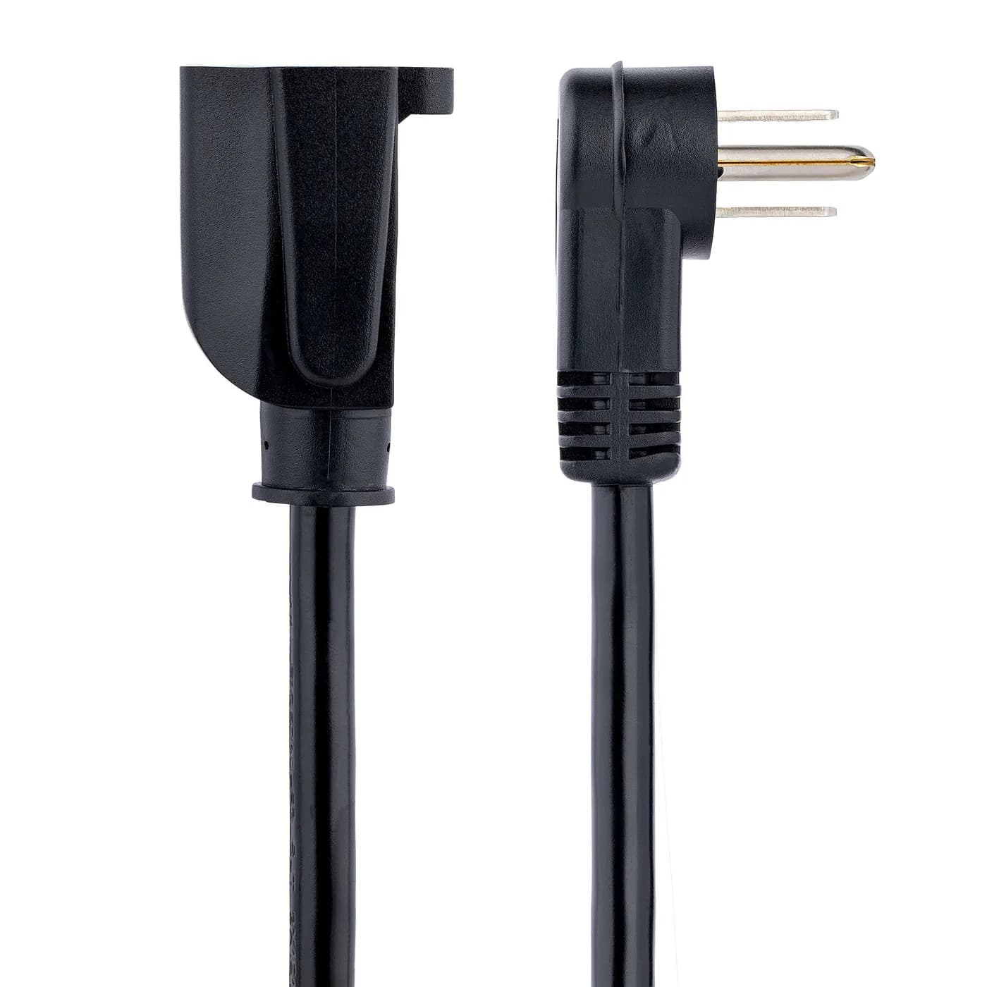StarTech.com Cable 2m (6 pies) de Extensión de Alimentación, Ángulo Re 2