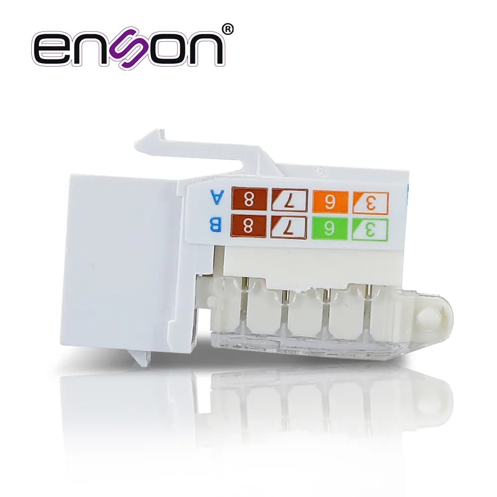 CONECTOR MODULAR JACK RJ45 ENSON EPRO-TLJACK6-WH SERIE PRO TERMINADO S 3