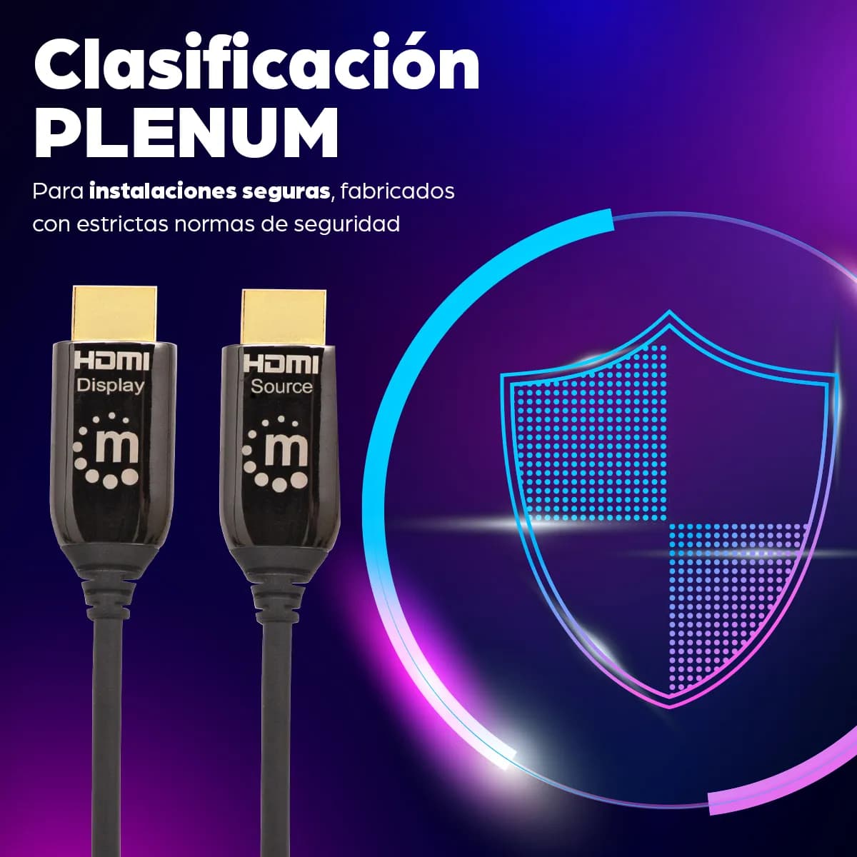 Manhattan Cable HDMI Óptico Activo con Clasificación Plénum 9