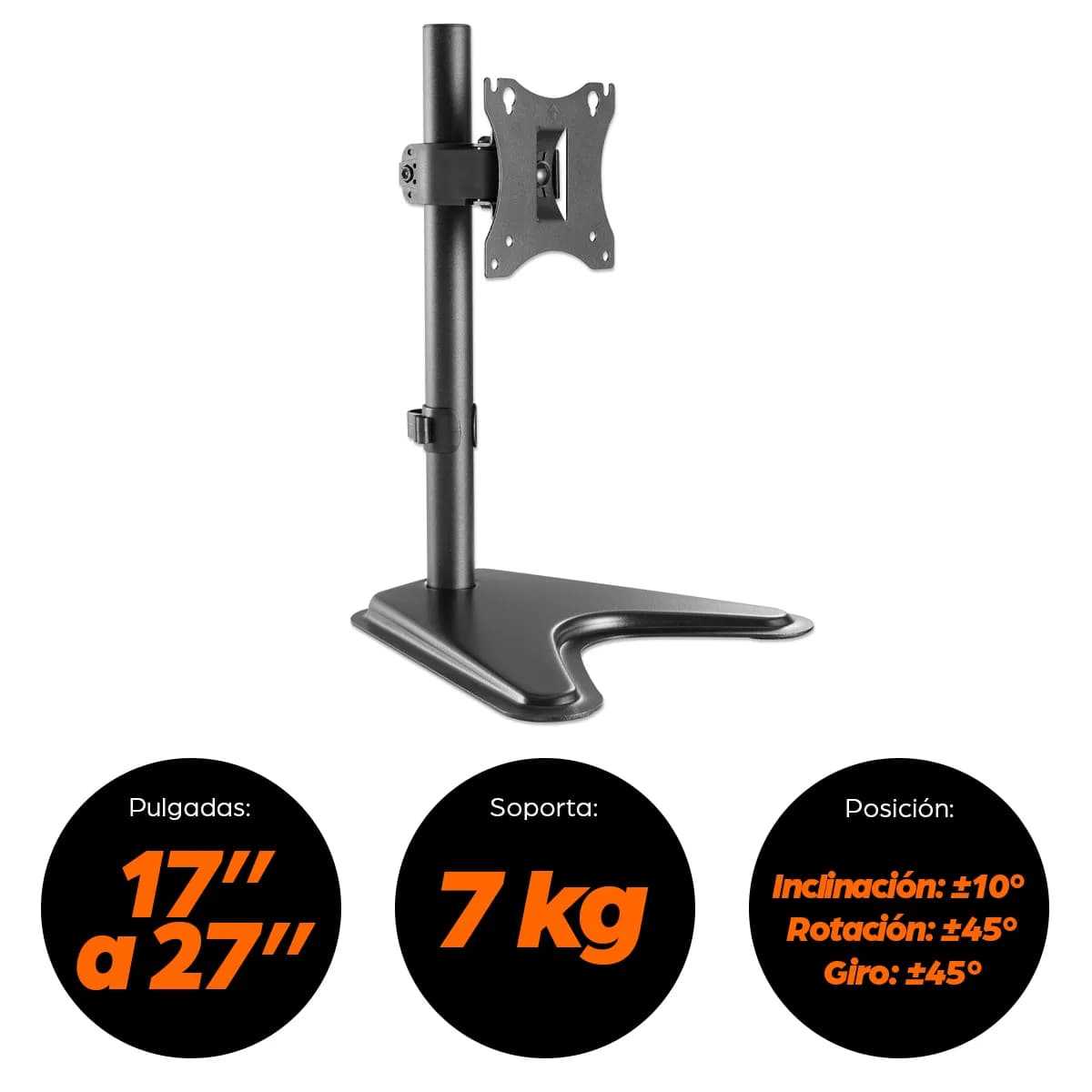 Manhattan 462037 soporte para pantalla plana 68.6 cm (27") Escritorio  11