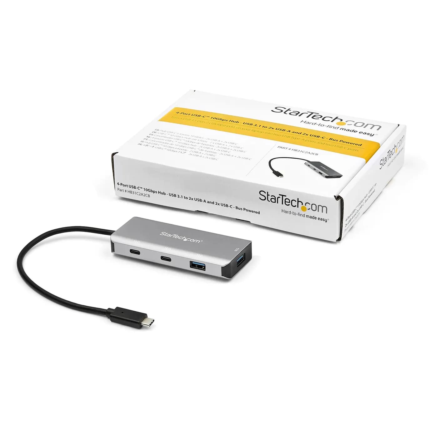 StarTech.com Hub USB C de 4 puertos - 2x USB A y 2x USB C - Concentrad 6