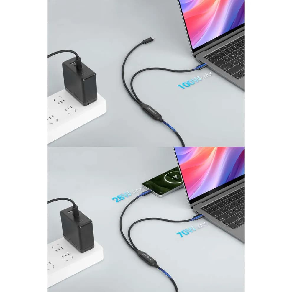 Manhattan 355810 cable USB 2 m USB C 2 x USB C 100 W Negro 2