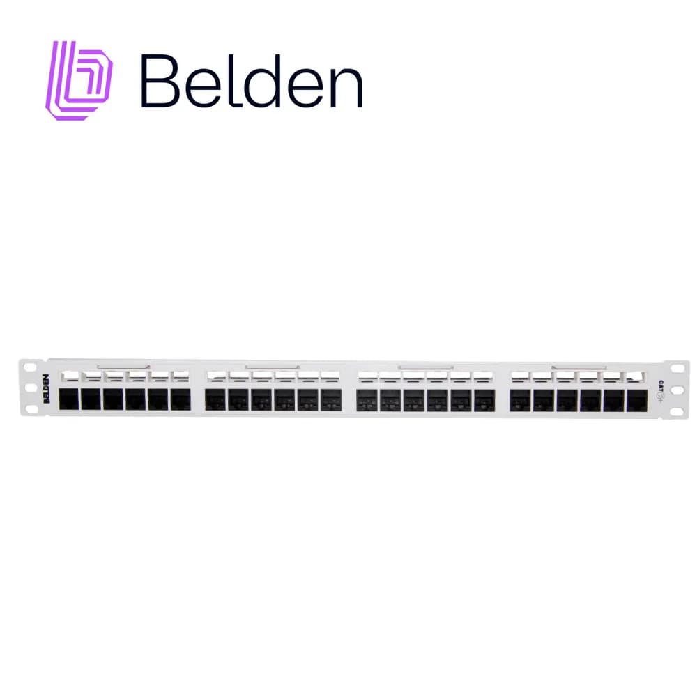 PATCH PANEL, REVCONNECT CAT6 BELDEN RV6PPF1U24WH 24 PUERTOS RJ45 (PREC 5