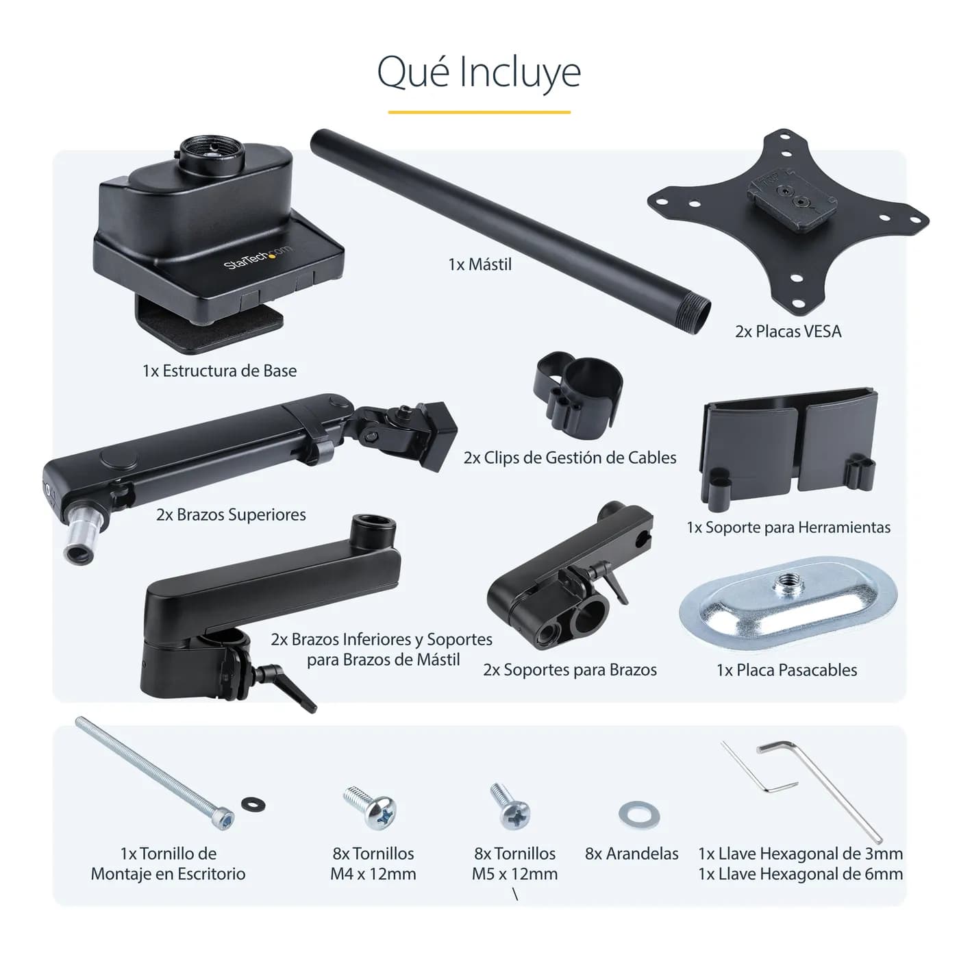 StarTech.com Brazo de Soporte para Dos Monitores - Base Soporte de Mov 20